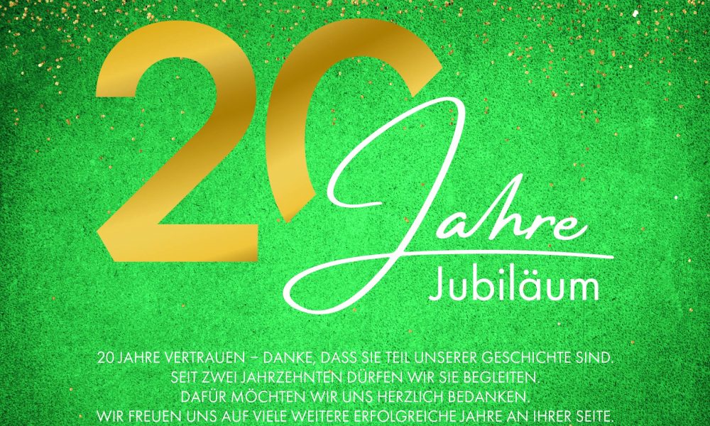 20 Jahre Jubiläum