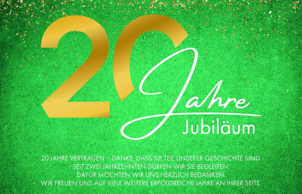 20 Jahre Jubiläum