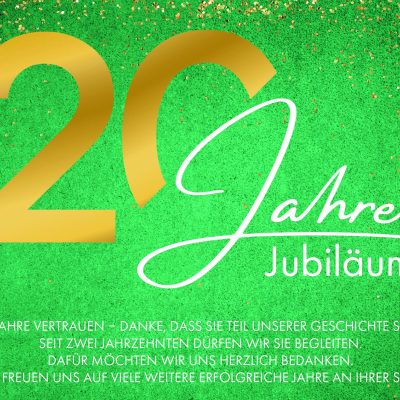 20 Jahre Jubiläum